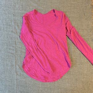Pink/purple lululemon long sleeve